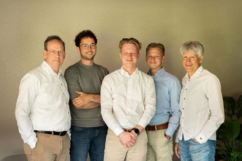 Het ITsmart-team van vijf data-specialisten