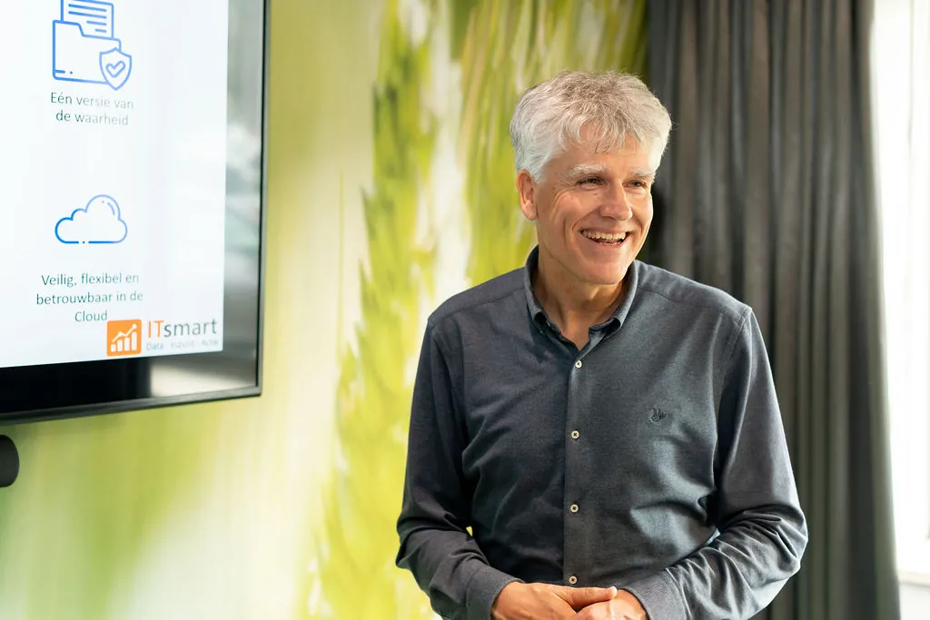 Presentatie in de vergaderzaal van ITsmart